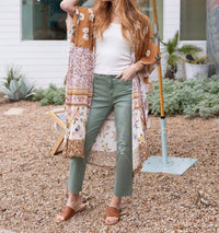 Grace And Lace - Mel's Favorite Straight Leg Cropped Denim Jeans