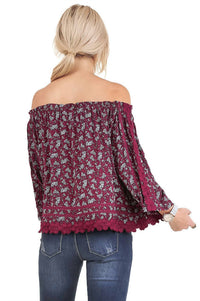 Umgee - Off The Shoulder Floral Top