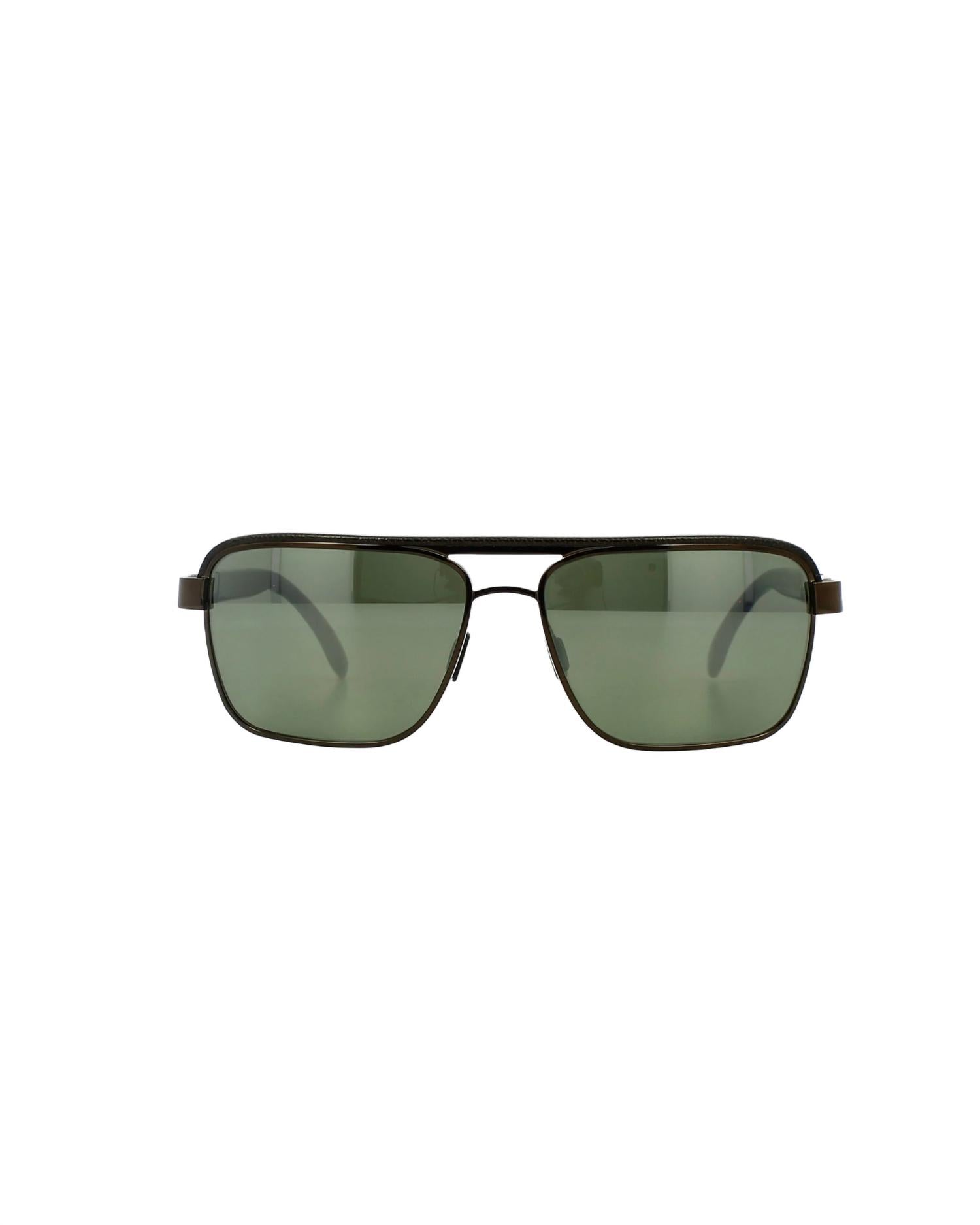 Remo Tulliani Unisex - Envy Sunglasses in bronze tortoise shell brown mirror - men's accessory - detail view