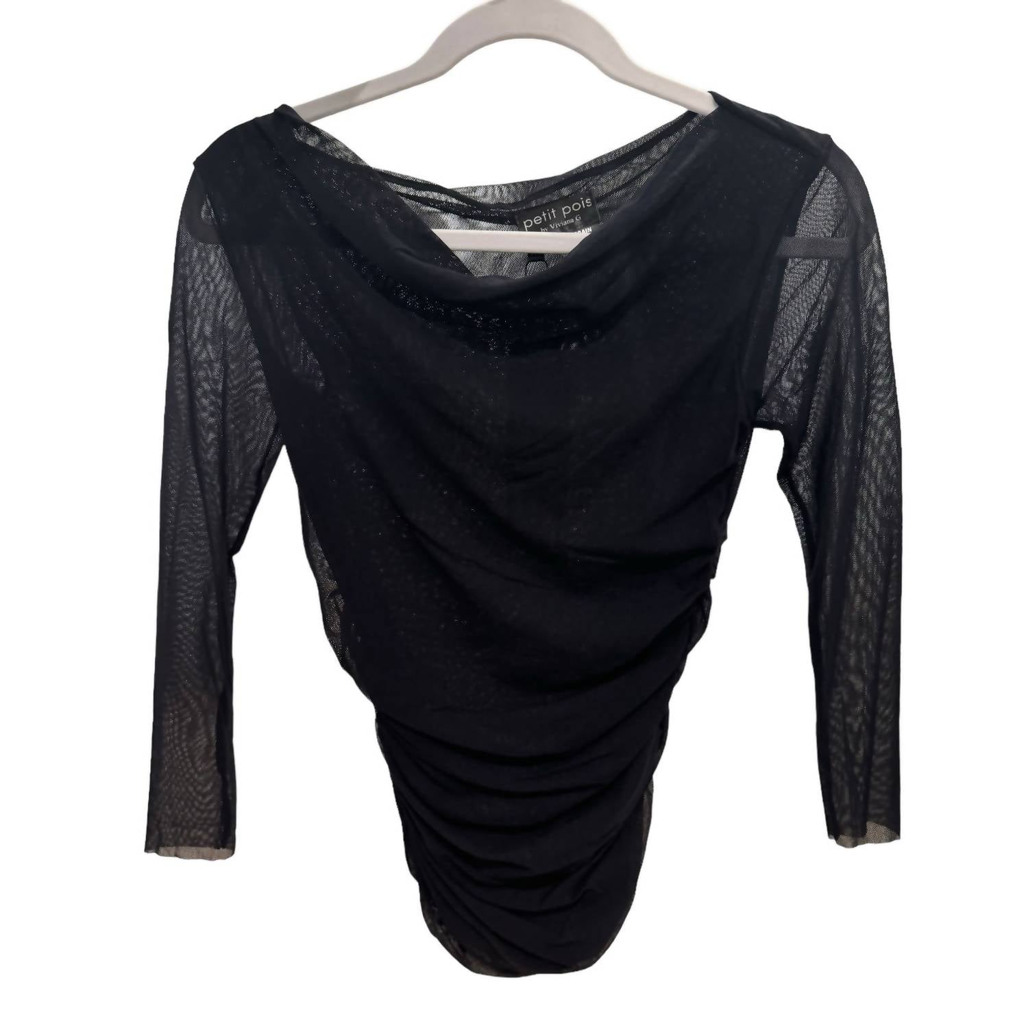 Petit Pois By Viviana G - Shirred Cowl Neck Top
