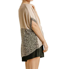 Umgee - Animal Print Layered Top
