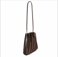 Melie Bianco - Women's Carrie Pleated Vegan Leather Shoulder Bag