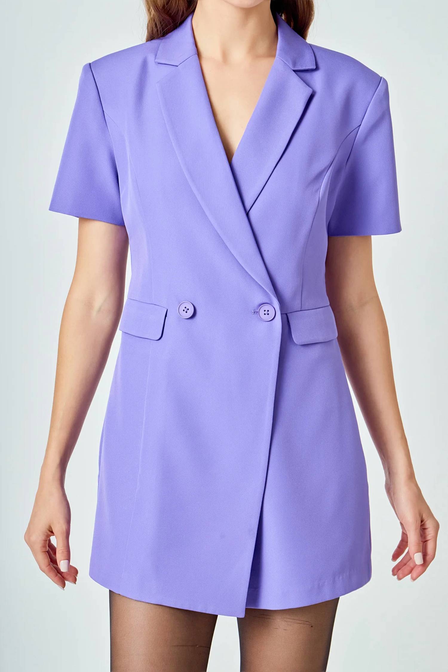 Endless Rose - Short Sleeve Blazer Romper
