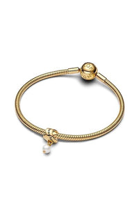 Pandora - Treated Freshwater Cultured Pearl Ribbon Charm