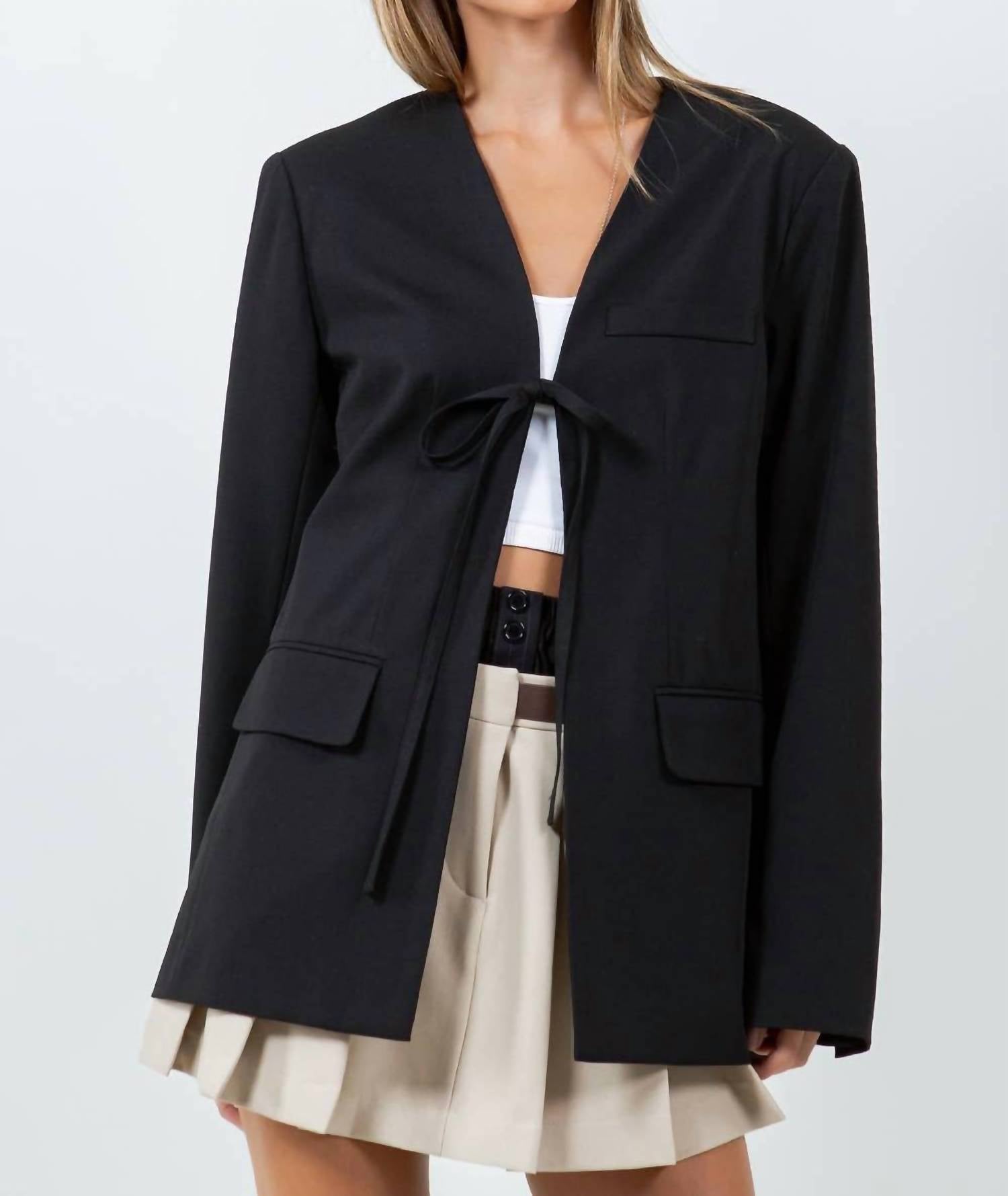 Whiteroom+Cactus - Center Tie Blazer