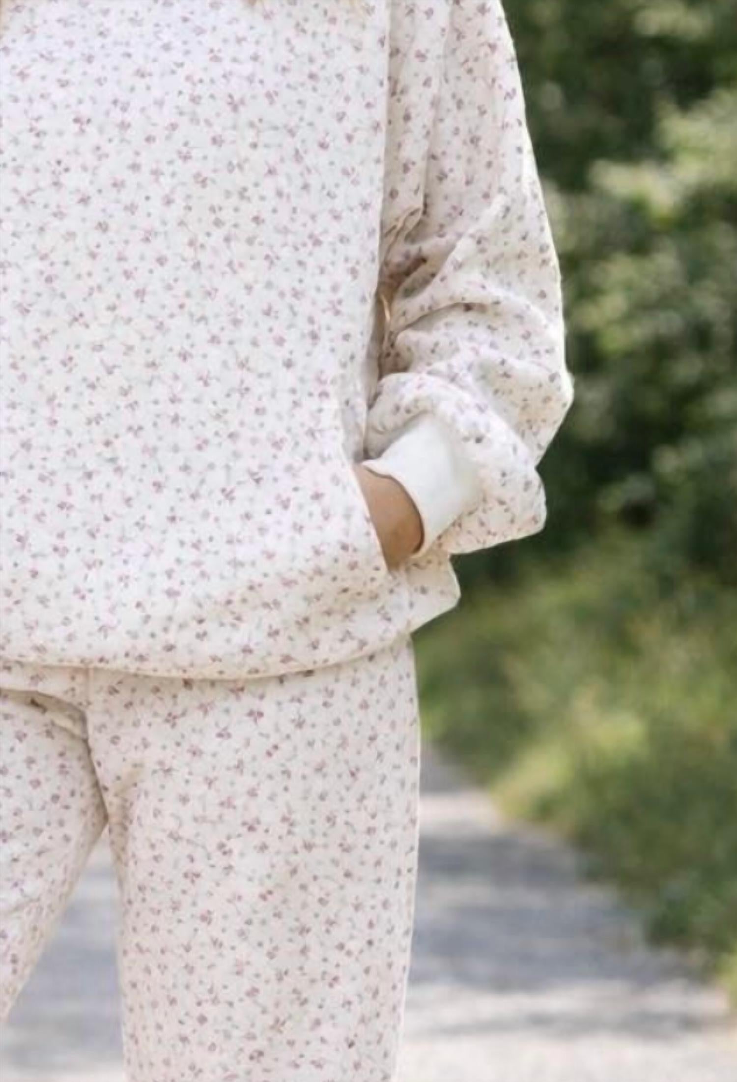 T & C  Apparel - Life is Sweet Floral Hooded Jogger Set
