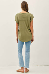 Be Cool - Jordan Raw Edge Linen Tee