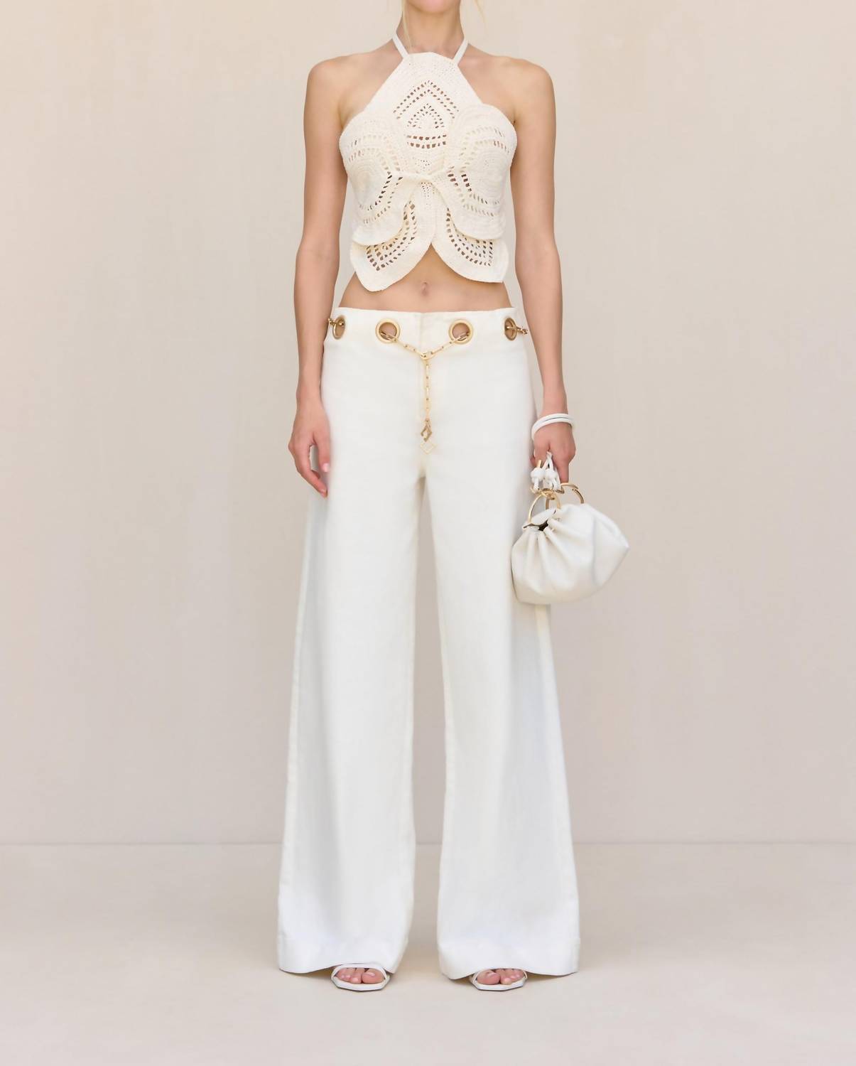 Cult Gaia - Crochet Flower Top
