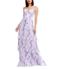 Dress The Population - Layana Ruffle Strapless Gown