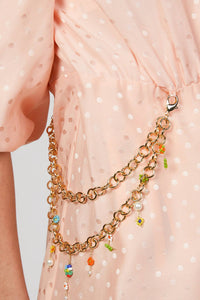 MIDI DRESS WITH CHAIN