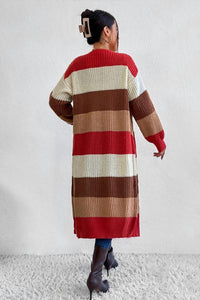 Lily Clothing - Color Blocked Long Length Knit