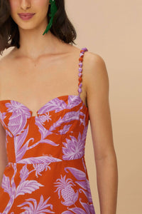Farm Rio - Tropical Swing Sleeveless Midi Dress