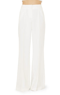 MILLY Nash Cady Pants in ecru - women's pants - detail view