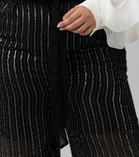 -Bl^Nk- - Peloni Wideleg Pants - Plus