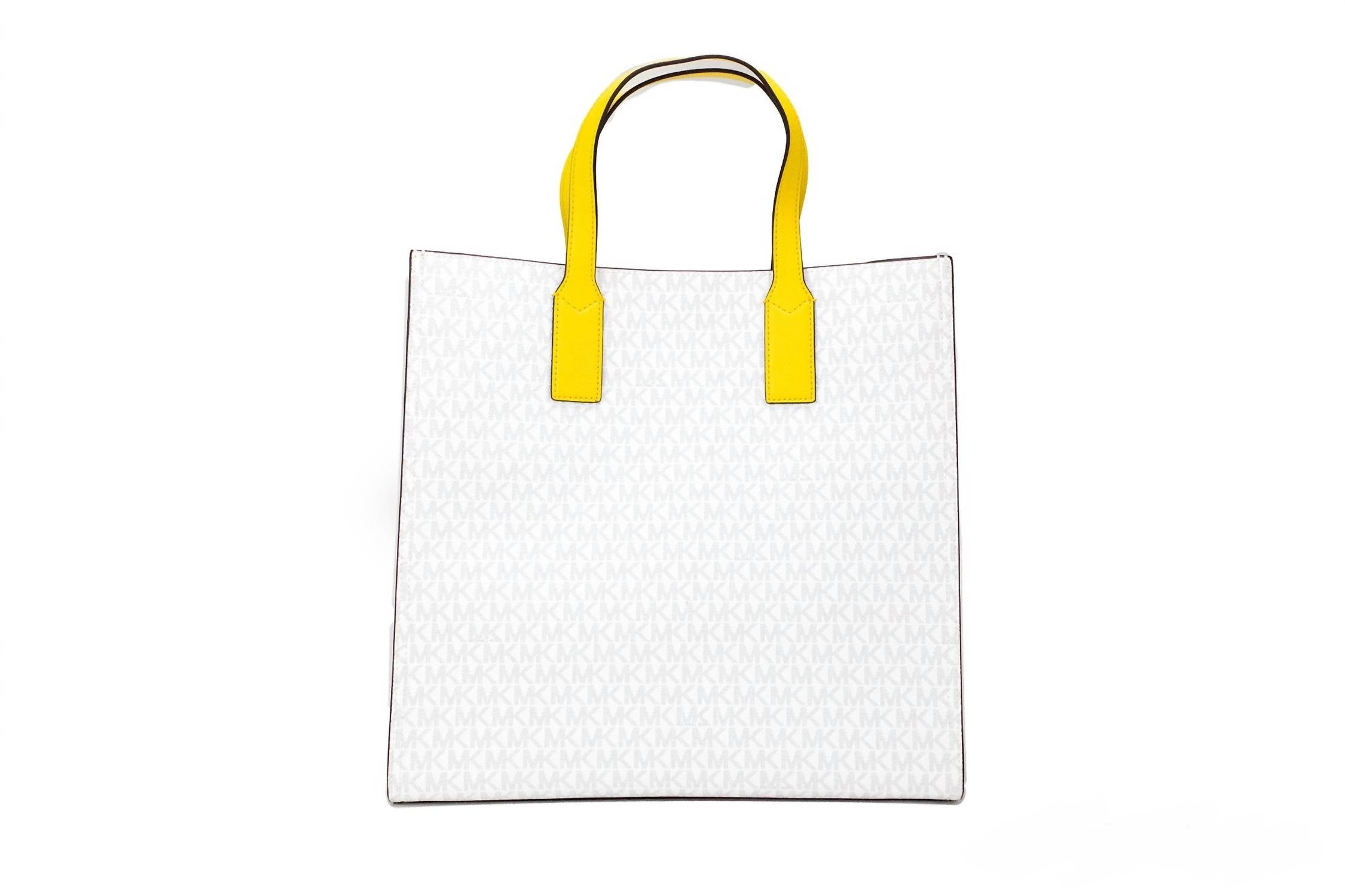 Michael Kors - Women's Kenly Large Signature Pvc North South Tote Computer Handbag