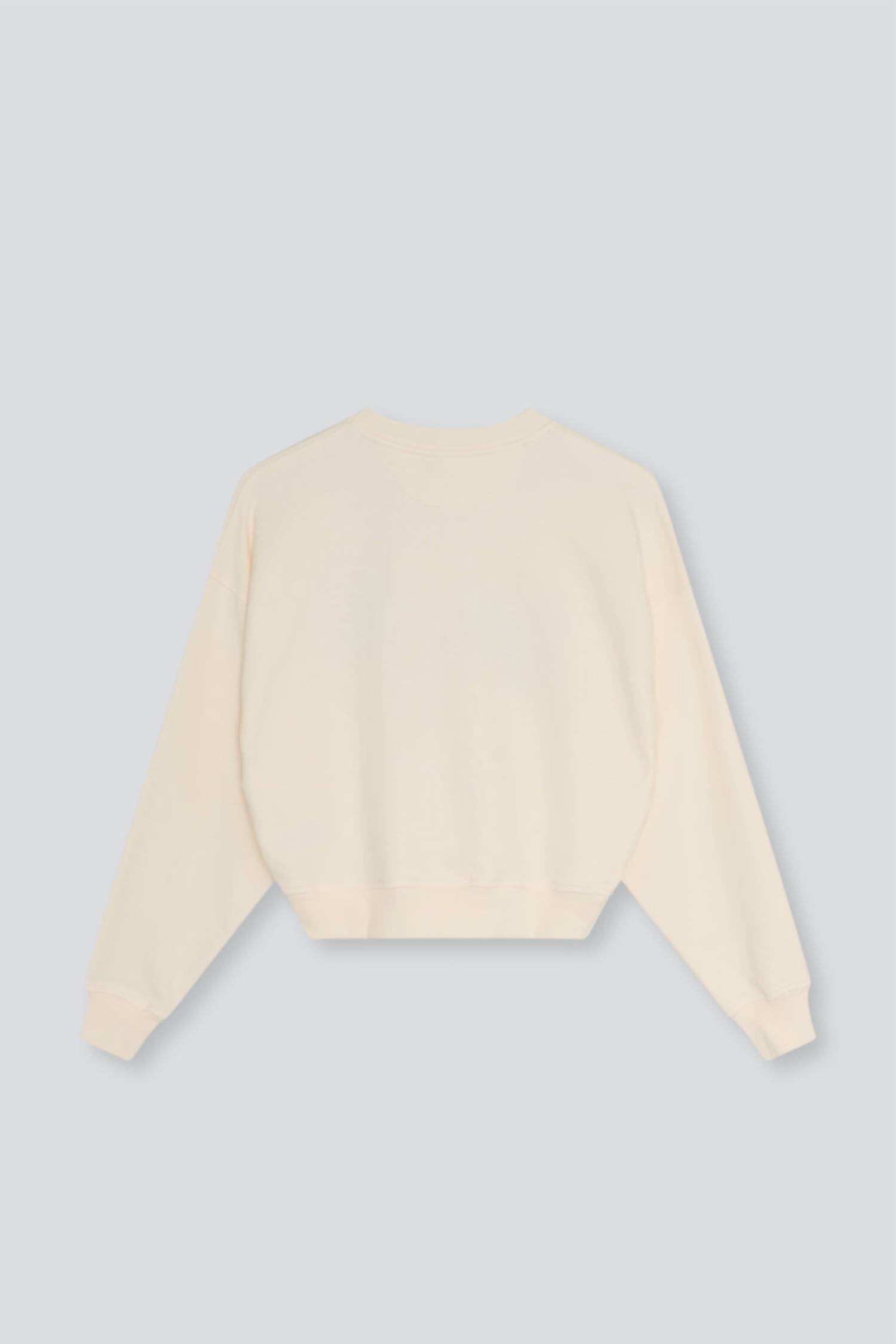 The New Society Girls Mazus Society Sweatshirt in ecru - kids' shirt - detail view