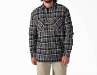 Dickies - Water Repellent Fleece-lined Flannel Shirt Jacket