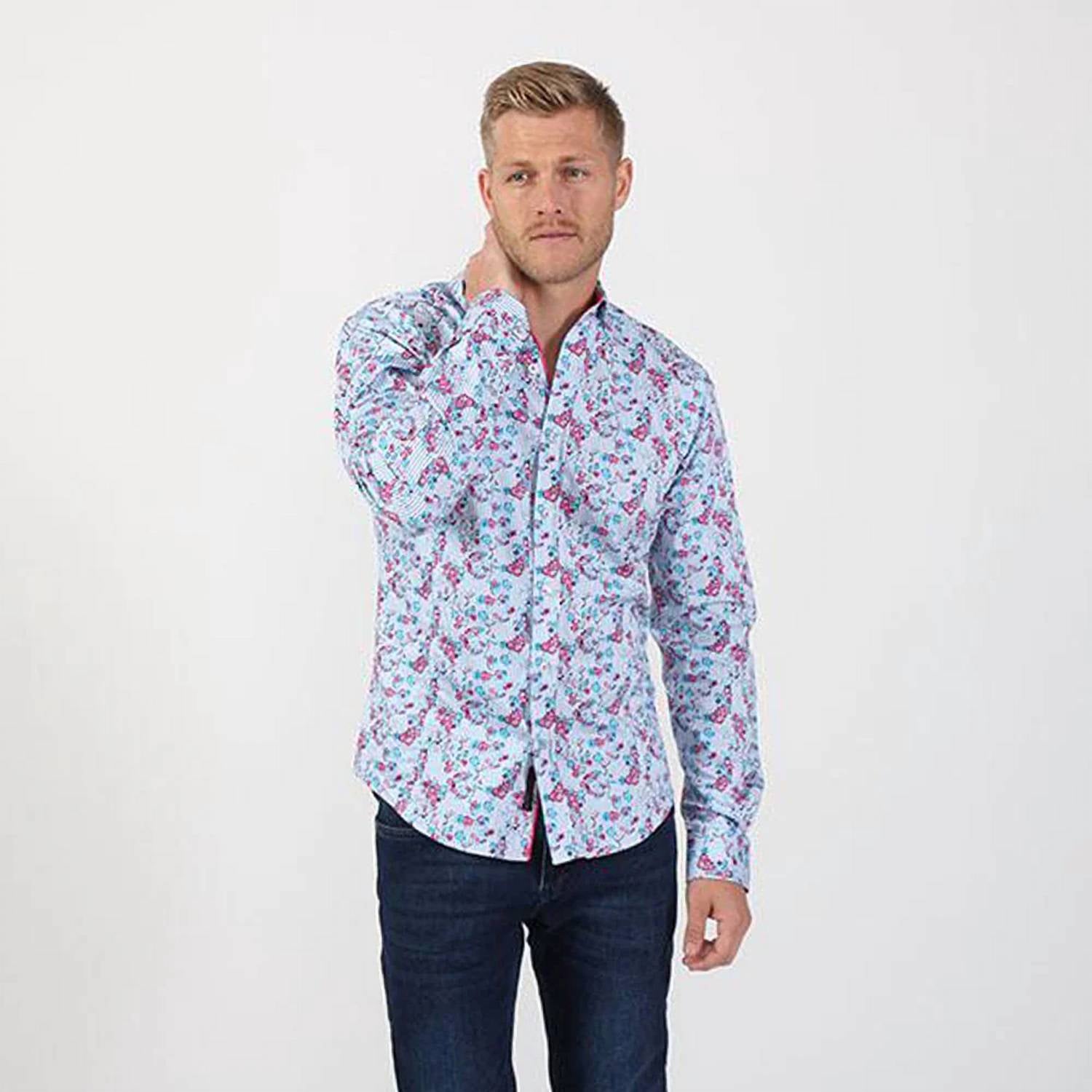 Eight X - Striped Rose Button Down Shirt