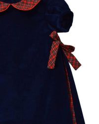 Funtasia Too - Girls Velvet With Plaid Dress