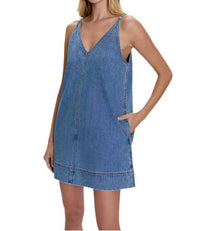 Pistola - Tavi Denim Pop Over Mini Dress