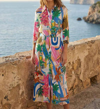 Vilagallo - Palm Tree Print Dress