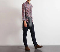 Eden Park - Poplin Polo Shirt With A Floral Detail