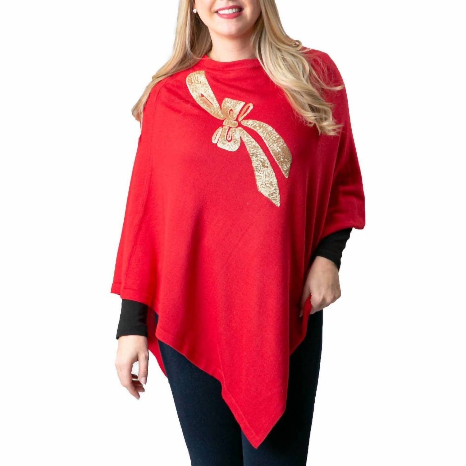 Top It Off - Boardwalk Crew Neck Poncho