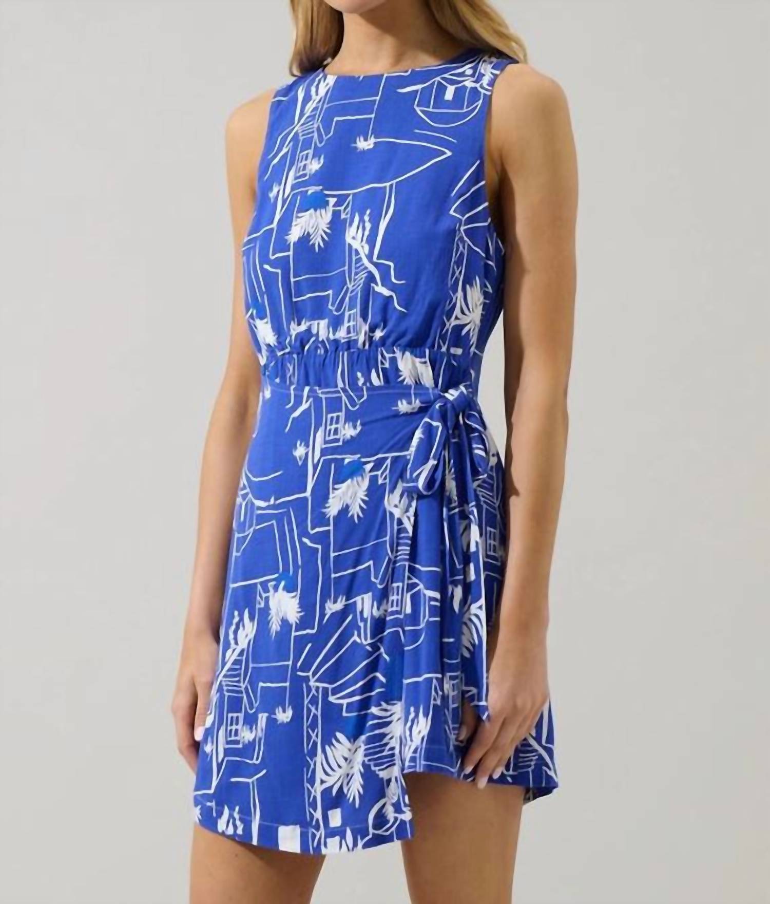 SUGARLIPS Town Janis Wrap Mini Dress in mims - women's dress