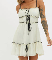 Indikah - Lana Tie Accent Mini Dress