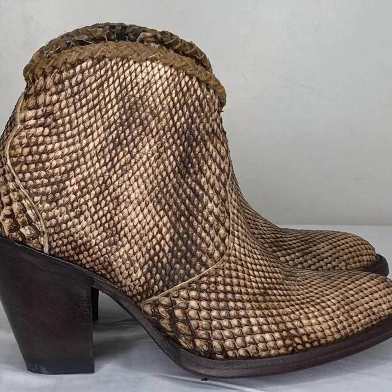 Allens Boots - Women's Kyra Exotic High Heel Ankle Boots