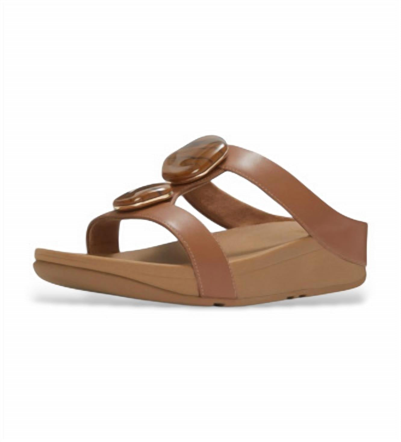 Fitflop - WOMEN'S FINO MARBLED STONE H-BAR SLIDES