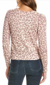 Loveshackfancy - Margarita Leopard Animal Print Long Sleeve Sweater