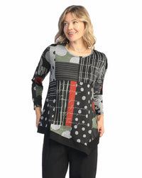 Jess & Jane - Amelia Asymmetric Slinky Knit Top