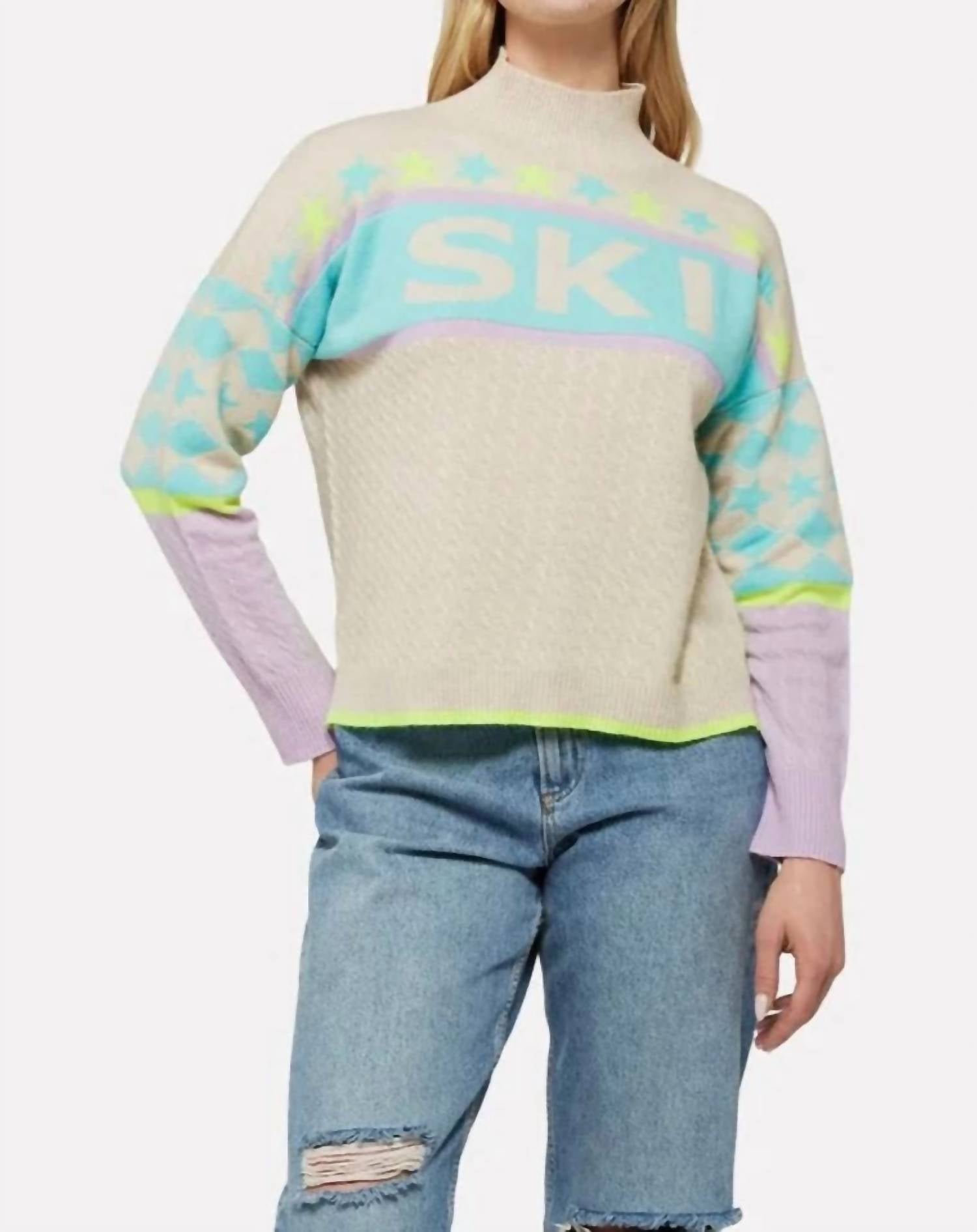 Brodie Cashmere - Alpine Ski Cashmere Mock Neck Sweater
