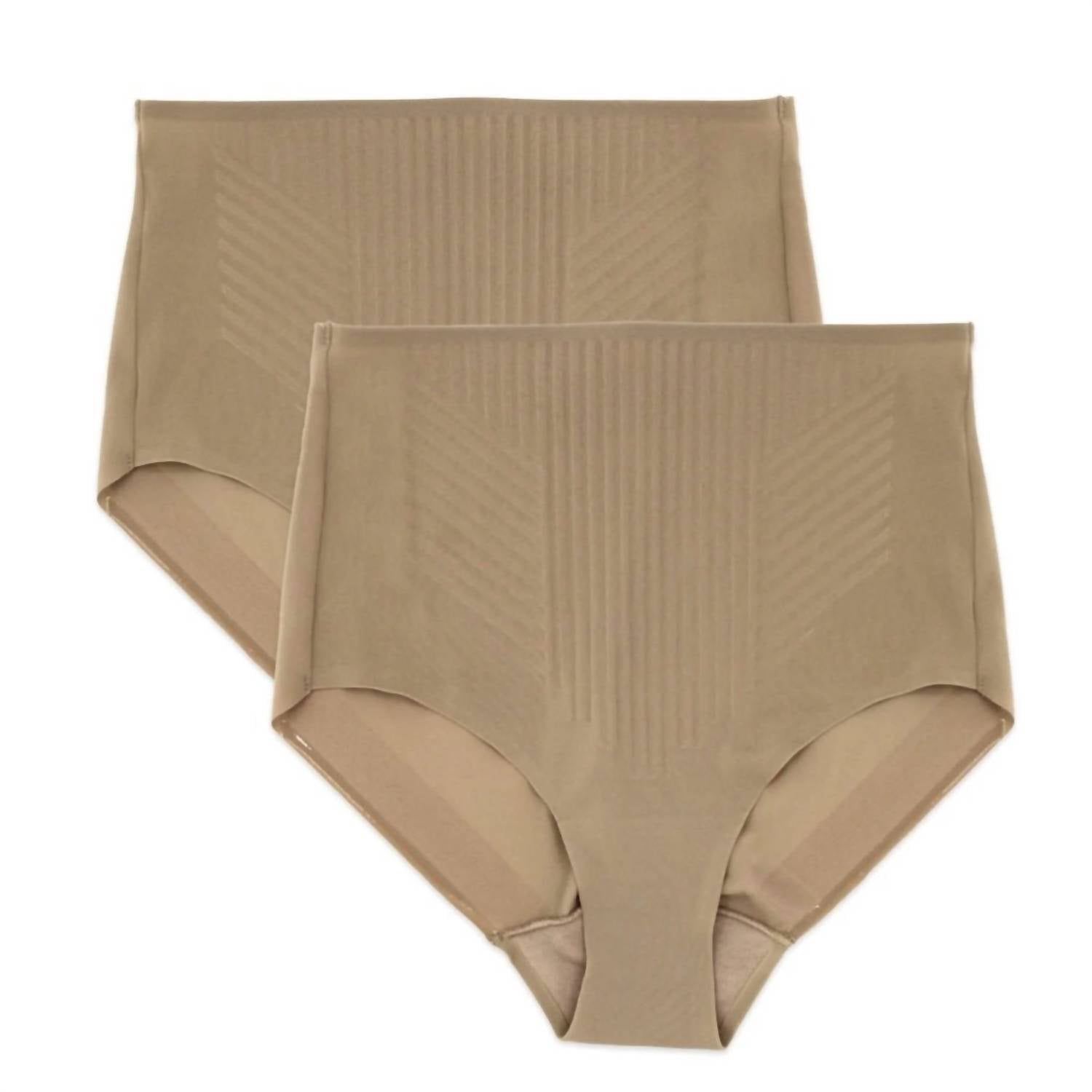Miraclesuit Light Tummy Control Shaping Briefs - Two-pack in stucco stucco - women's intimate - alternate view