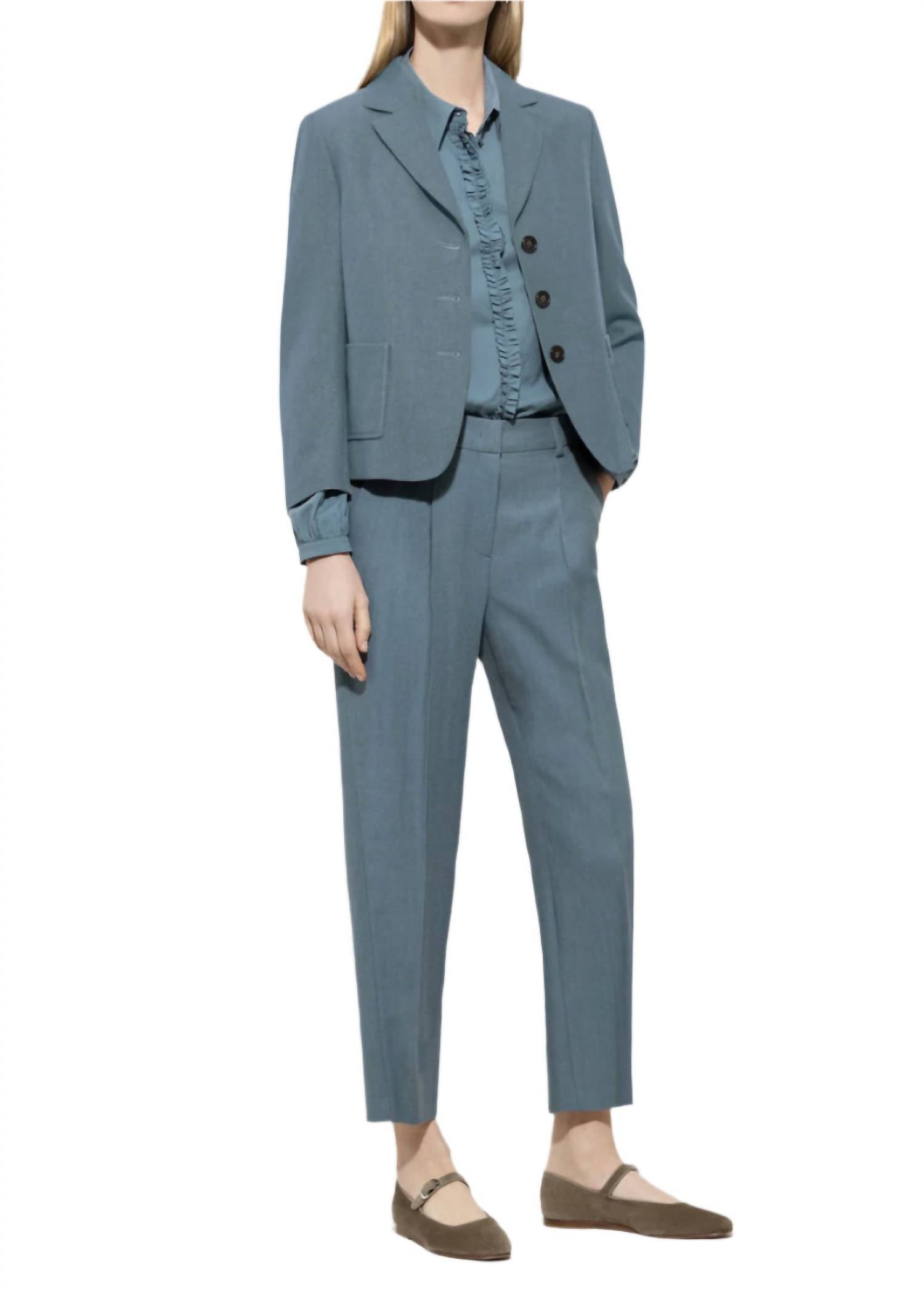 Luisa Cerano - Tapered Trousers With Panama Binding