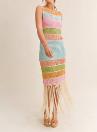 Mable - Astoria Fringed Crochet Dress