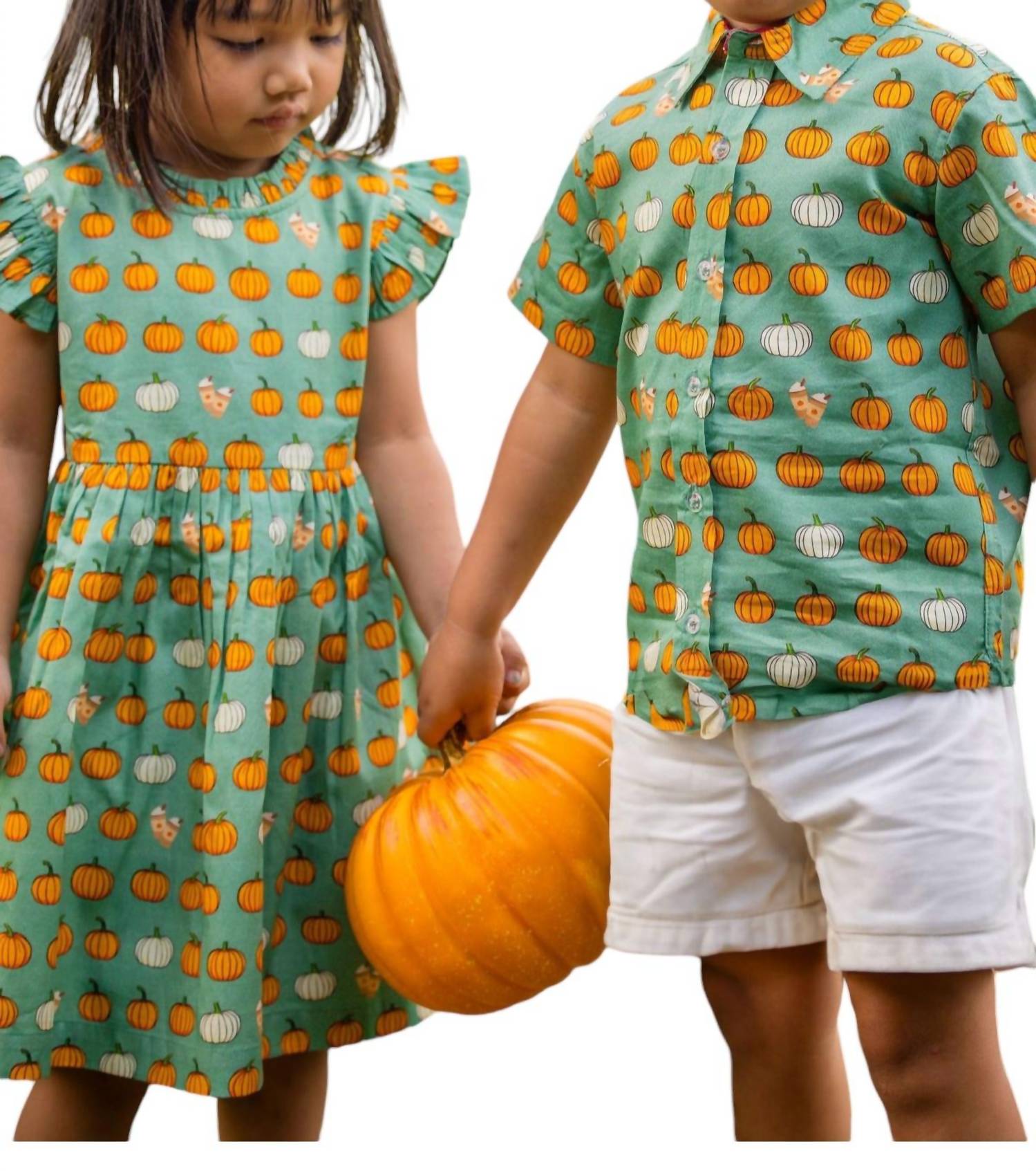 Tuktuk Designs - Boy's Pumpkin Spice Short Sleeve Shirt