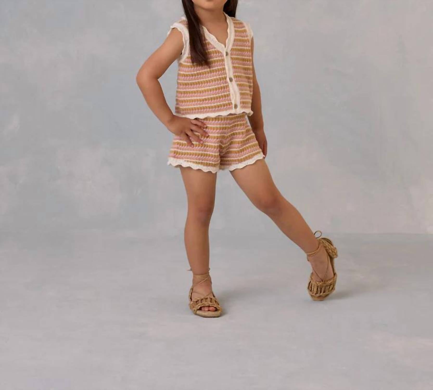 Rylee + Cru - Girl's Scallop Crochet Set