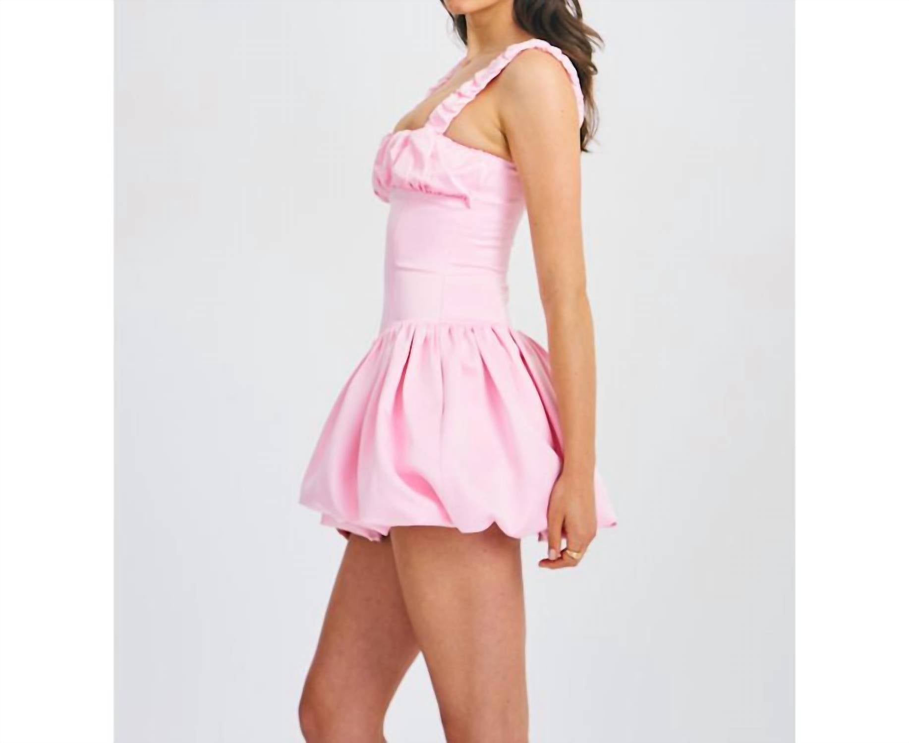 Miss Circle - Aubrey Bubble Mini Dress