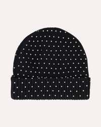 Minnie Rose - Women's Cotton Cashmere Rhinestone Shaker Beanie