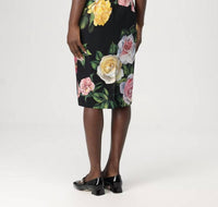 Dolce & Gabbana - Charmeuse calf-length sheath dress