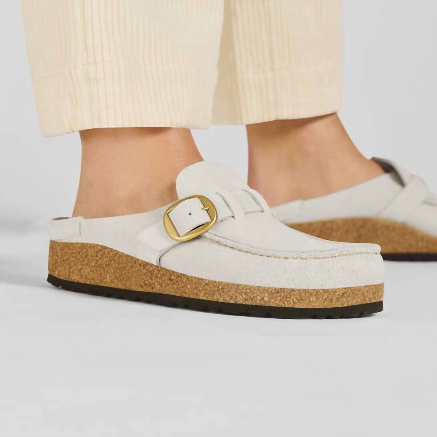Birkenstock - Unisex Buckley Suede Embossed Narrow Clogs