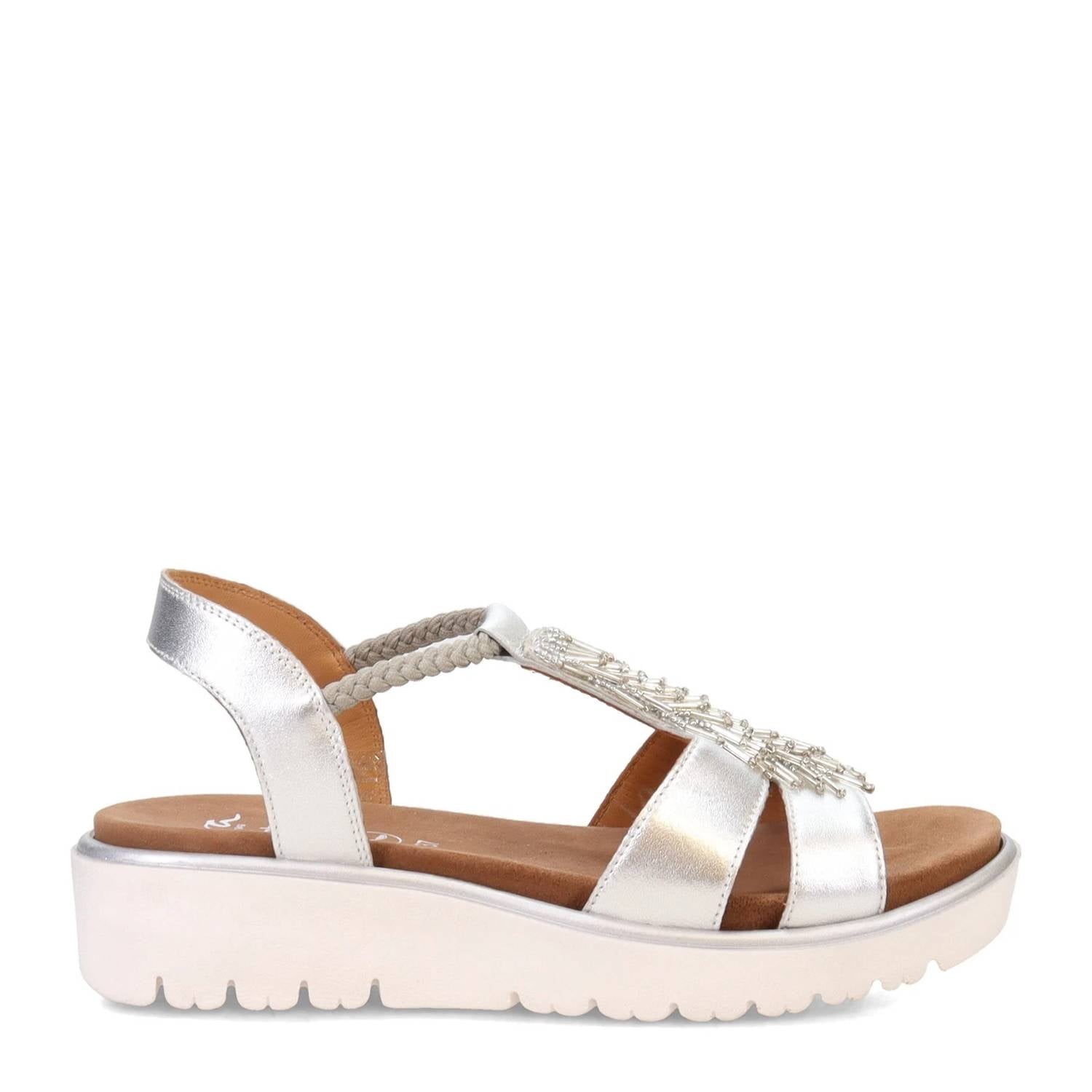 Ara Women's Bristol Sandal in silver - women's sandal - detail view