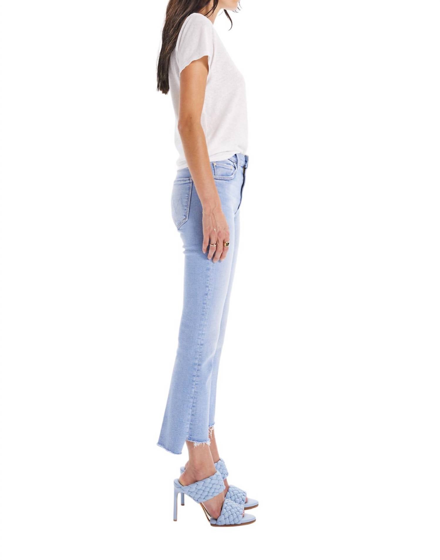 Mother - Insider Crop Step Fray Jean