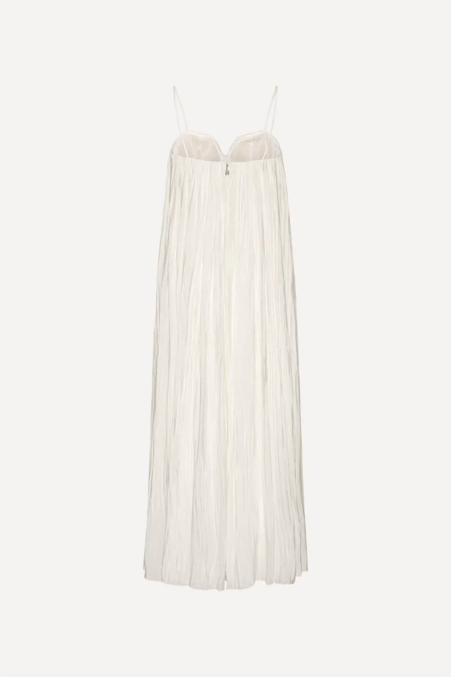 Rotate - PLEATED MIDI STRAP DRESS