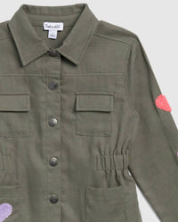 Splendid - Toddler Girl Hearts Utility Jacket