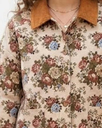Entro - Floral Jacquard Jacket