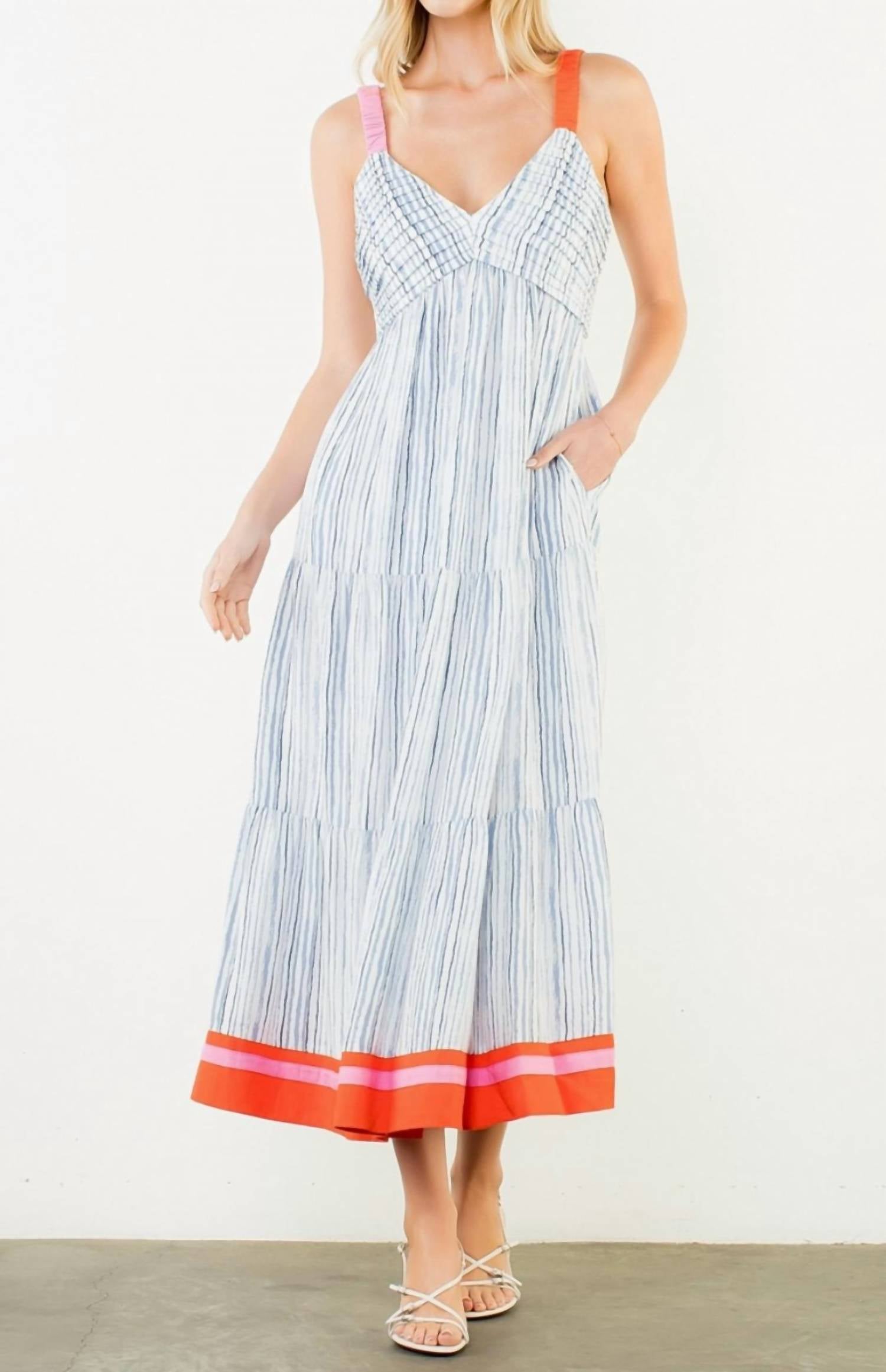Thml - Thin Strap Striped Pattern Dress