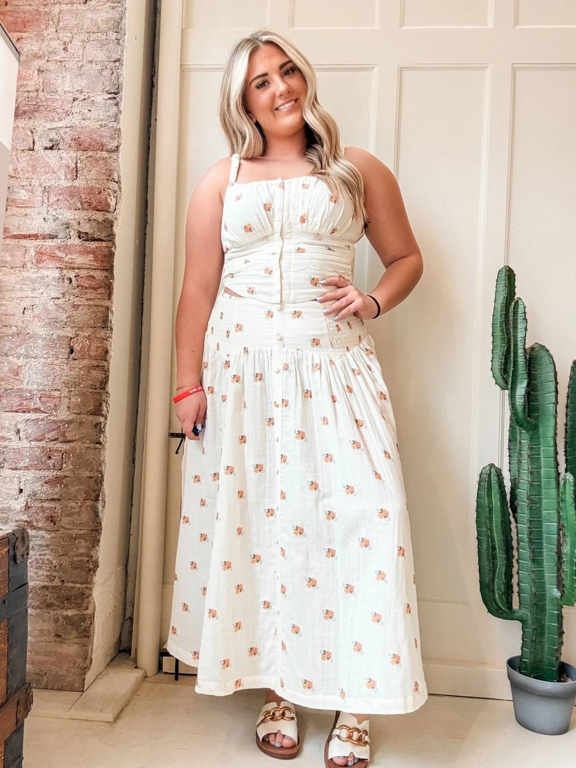 Rock & Roll Denim - Flower Print Skirt